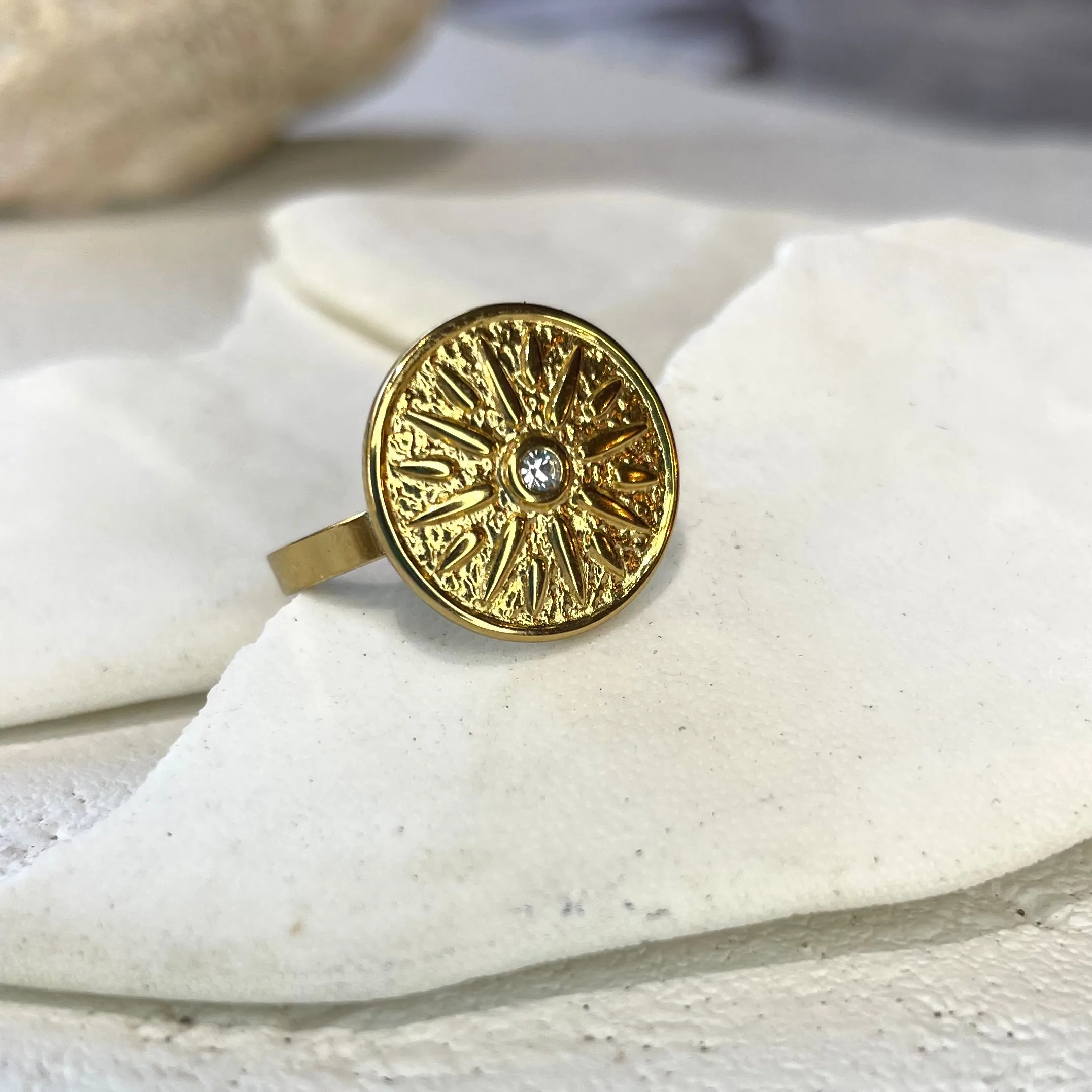 Samara ~ Gold Plated Adjustable Ring
