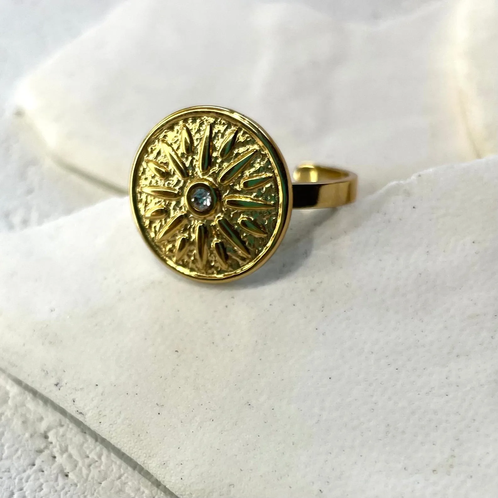 Samara ~ Gold Plated Adjustable Ring