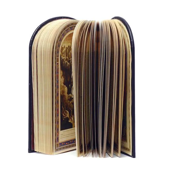 Sefer Torah-Shaped Chumash Inlaid Bar Mitzvah Medal