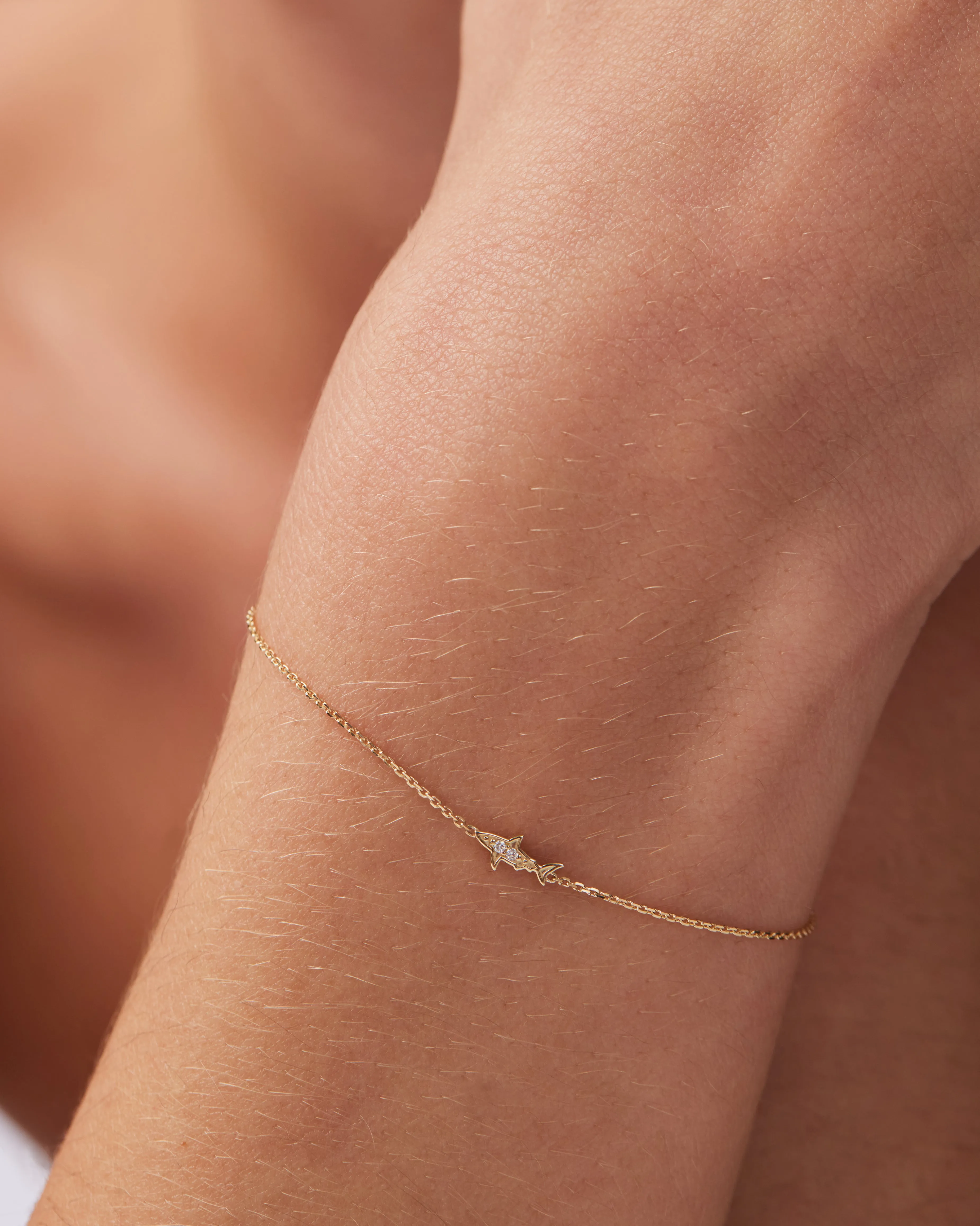 Shark Diamond Soldered Bracelet