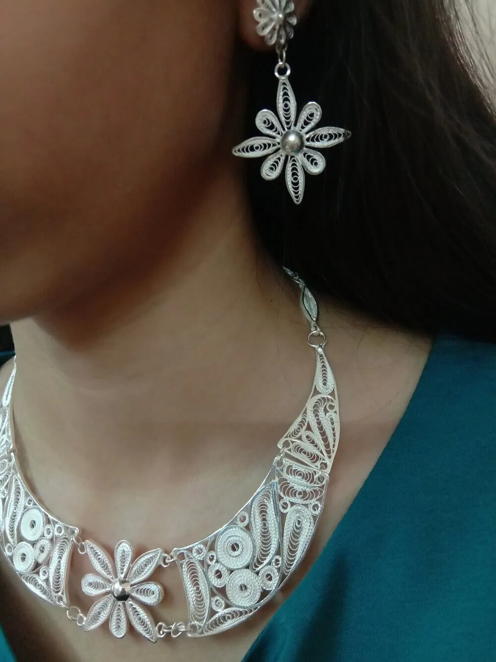 Silver Choker Necklace