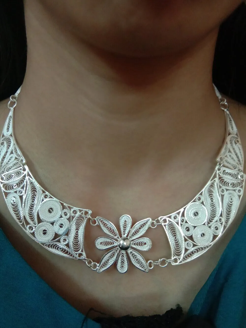 Silver Choker Necklace