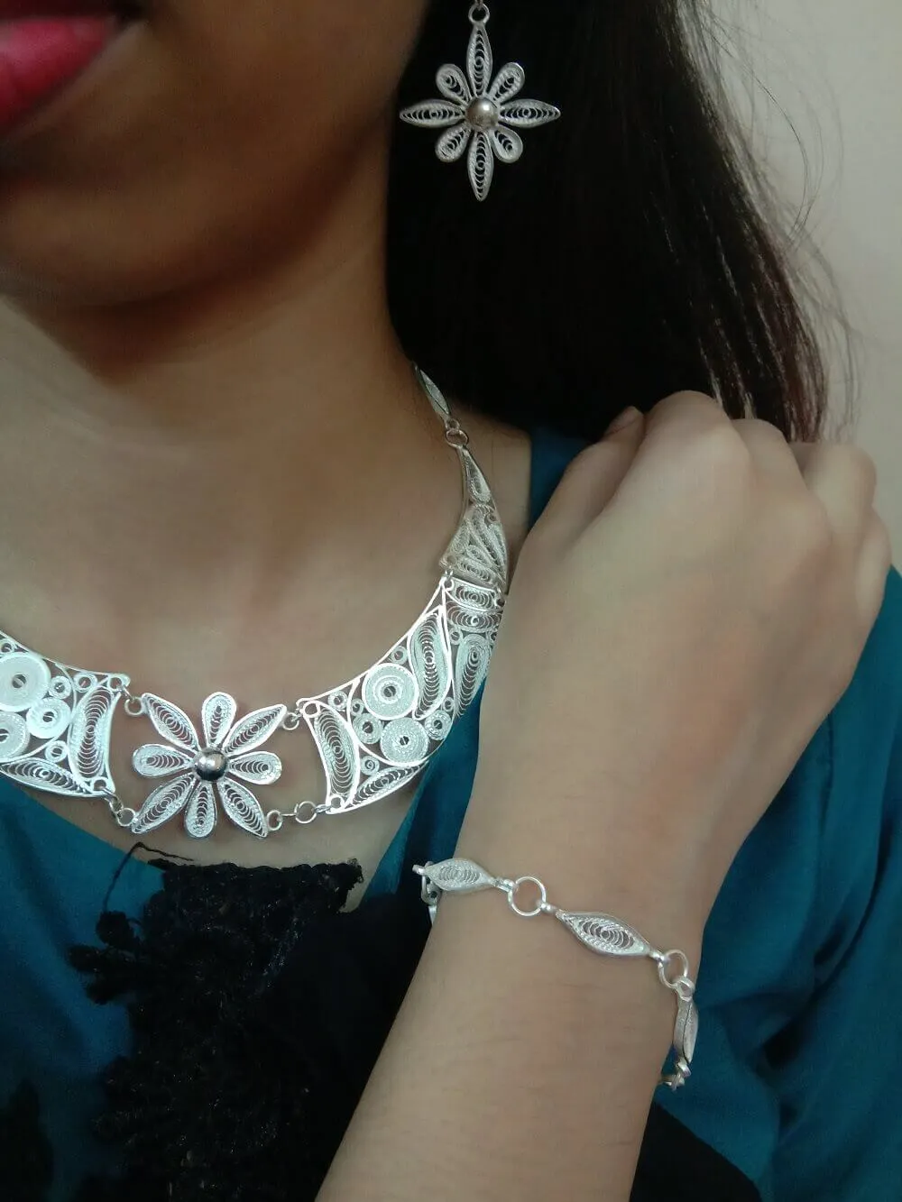Silver Choker Necklace