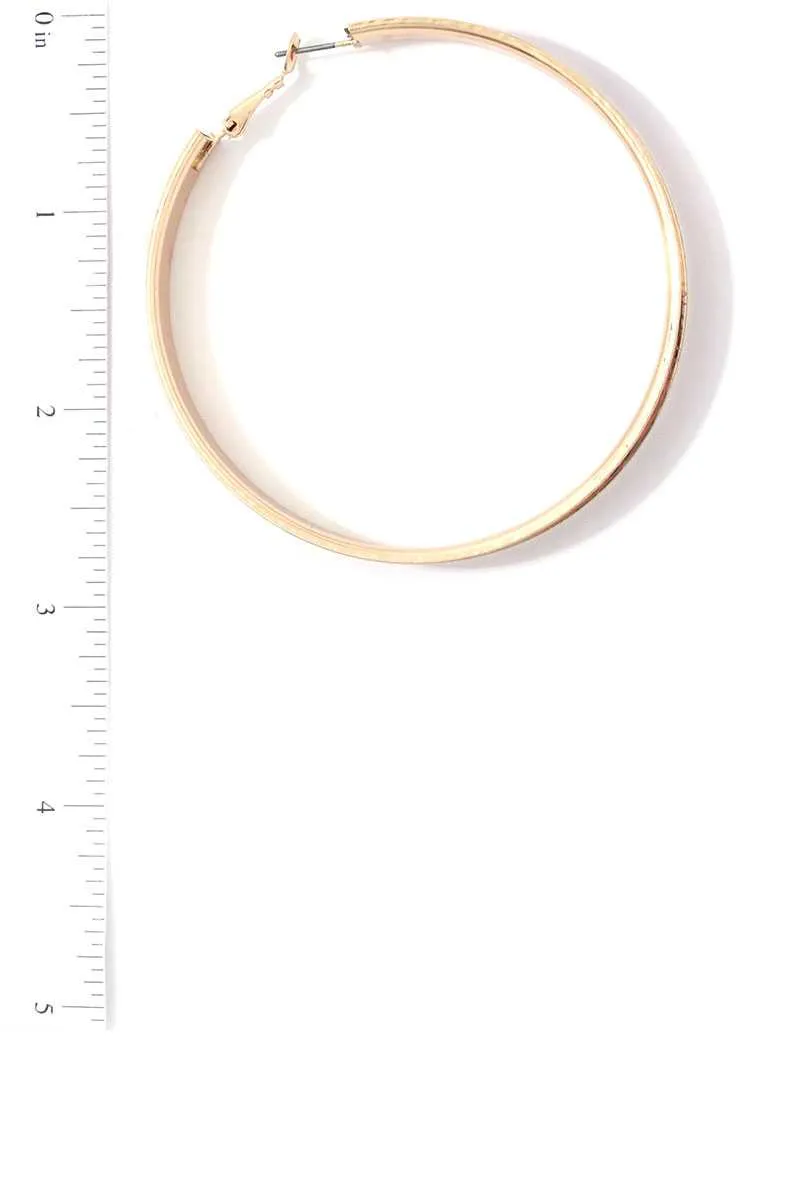Snake Pattern Hoop Earring