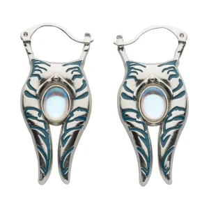 Star Wars Ahsoka Opal 3D Hoops Earrings