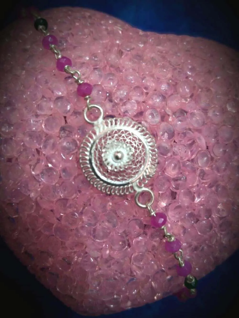 Sun shine - Silver Rakhi