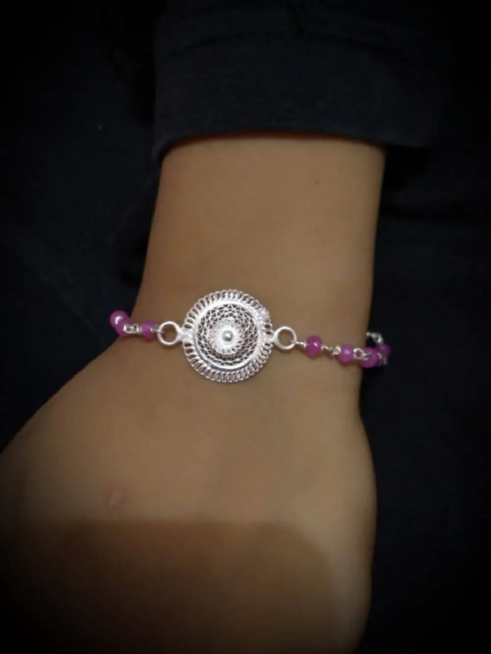 Sun shine - Silver Rakhi