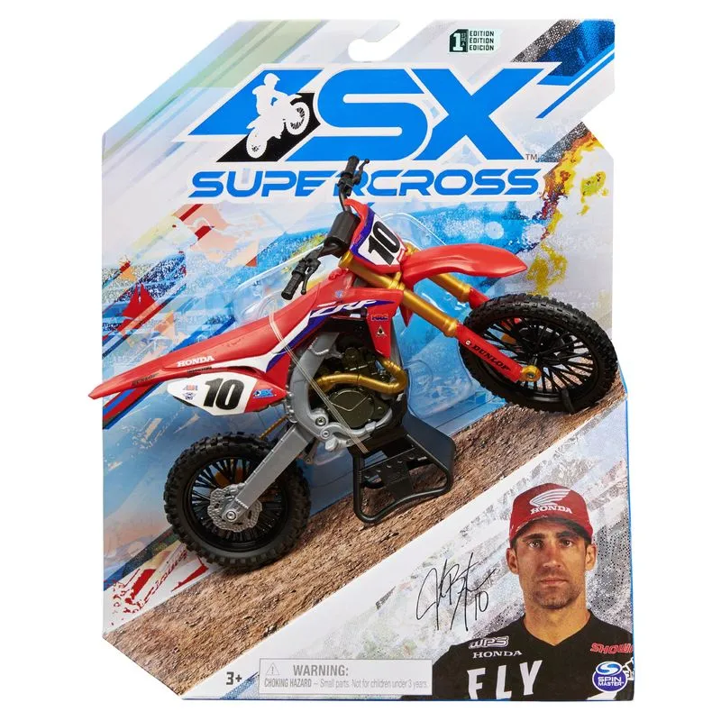 Supercross 1:10 Die Cast Motorcycle #10 Justin Brayton