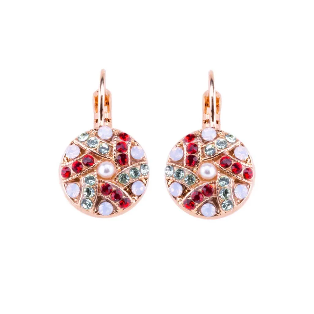 Swirl Pavé Leverback Earrings in "Enchanted" *Preorder*