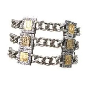 TAT2 BRINDIS THREE CHAIN AND FRAME BRACELET