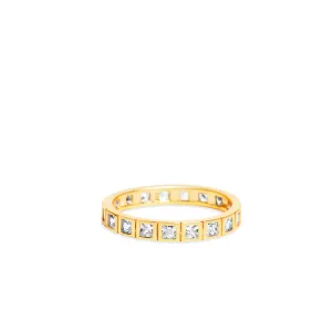 THE BEZELED PRINCESS CUT ETERNITY BAND