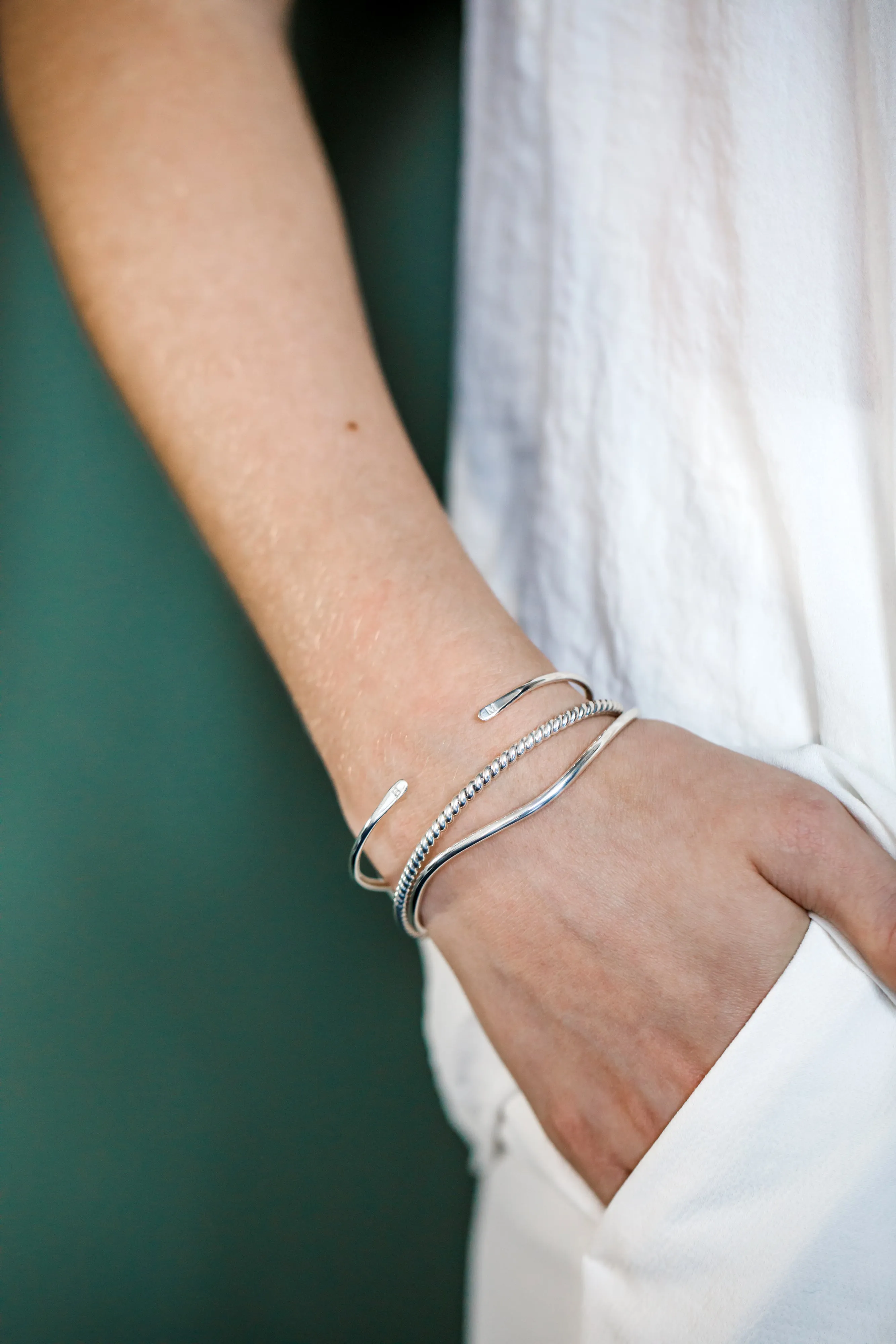 to the end cuff personalized {silver   gold}
