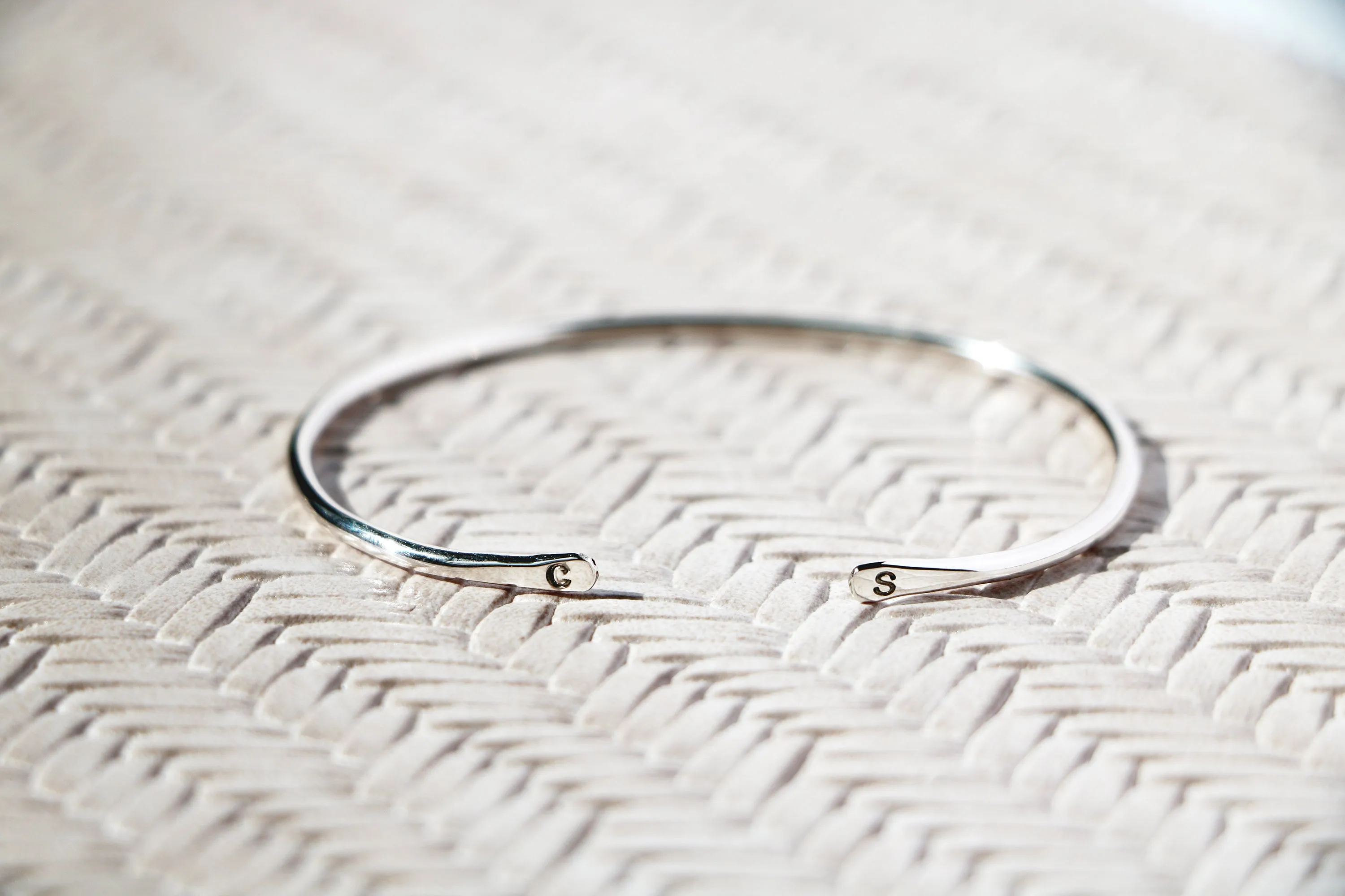 to the end cuff personalized {silver   gold}