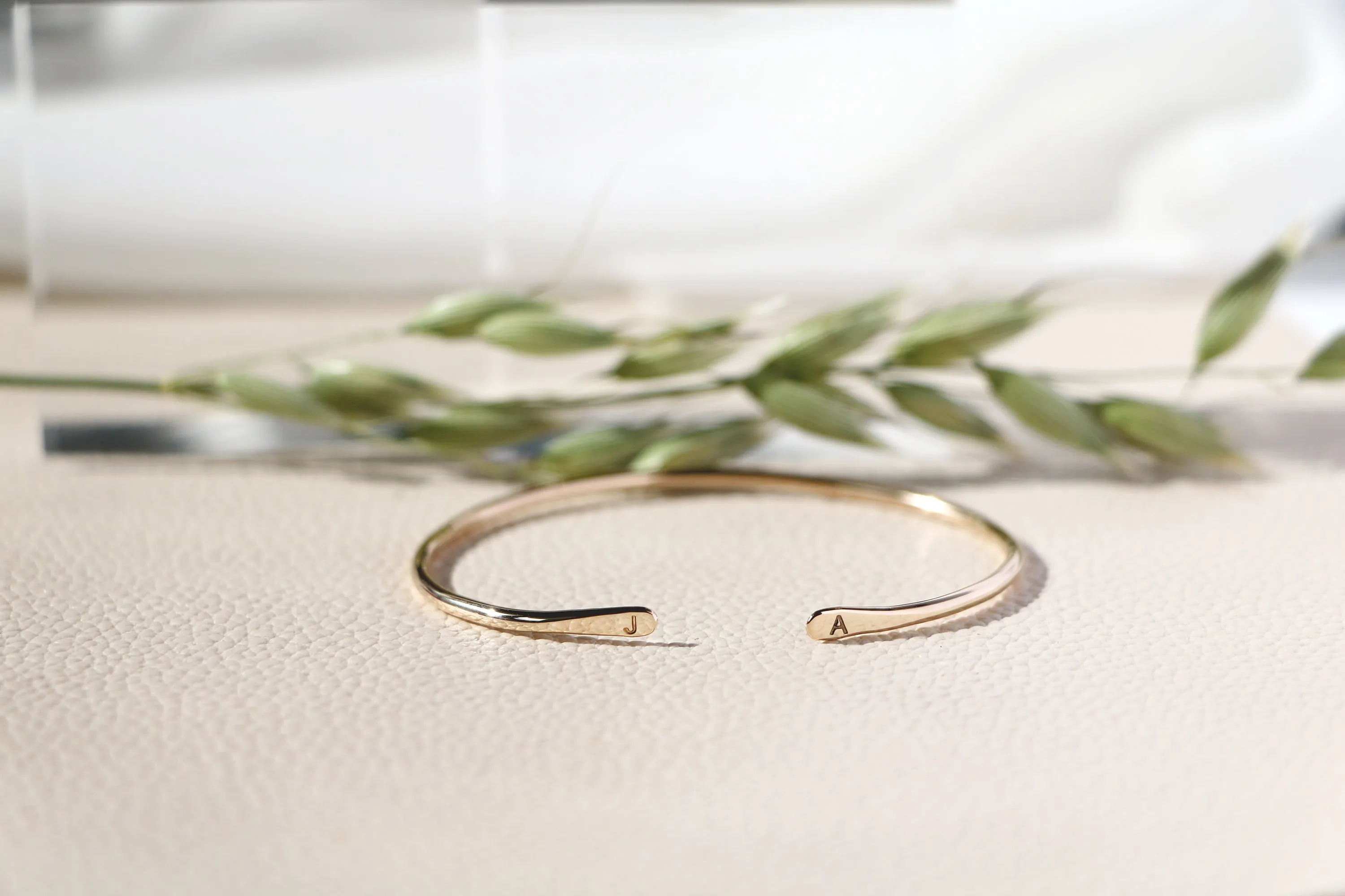 to the end cuff personalized {silver   gold}