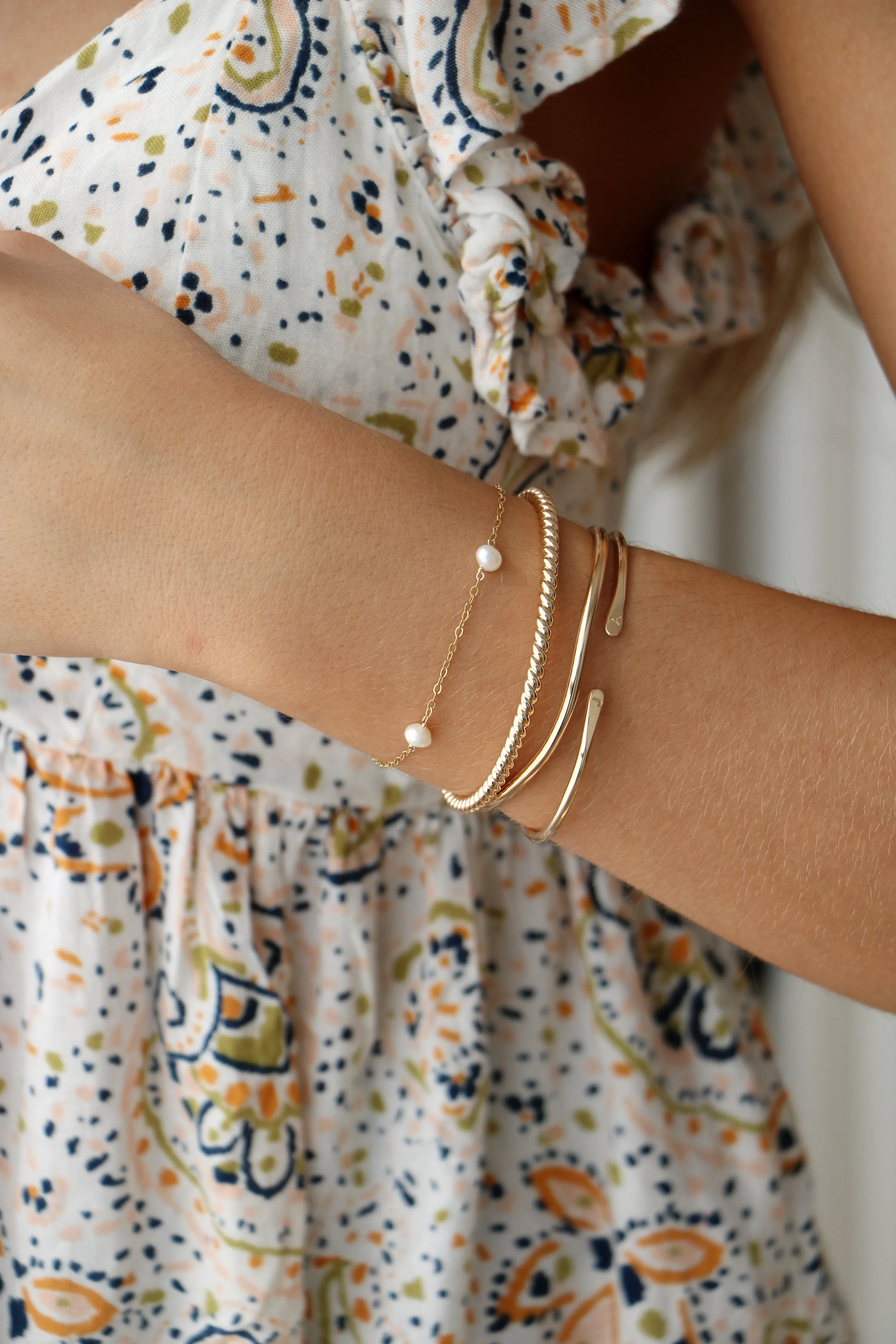 to the end cuff personalized {silver   gold}