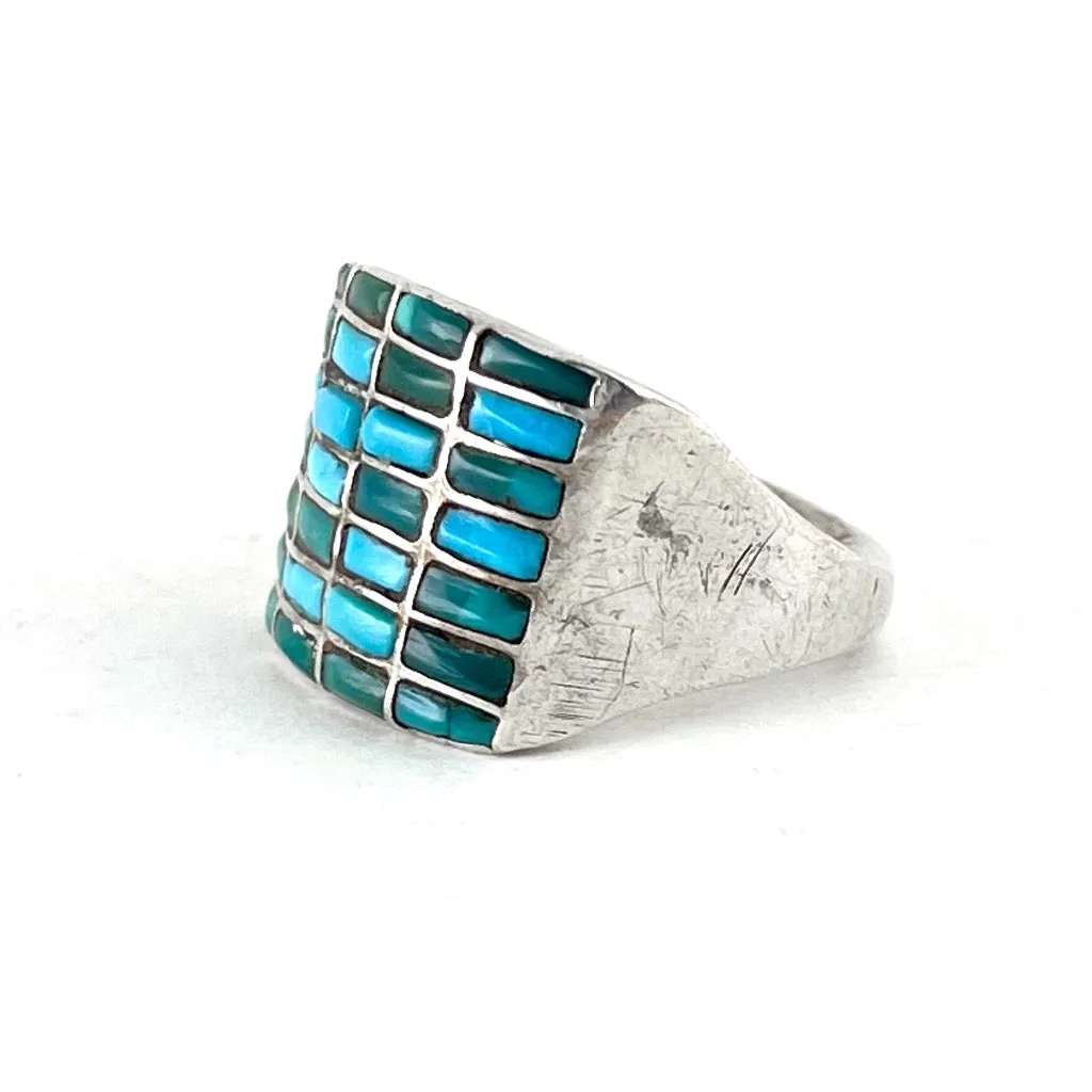 Vintage Inlay Ring<br>Size: 9.5
