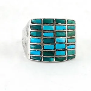 Vintage Inlay Ring<br>Size: 9.5