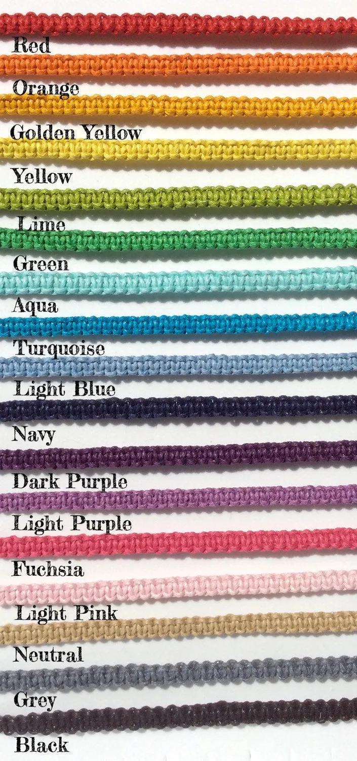 Wish Bracelet - Hamsa Hand Protection Charm Bracelet. Choice of Colours