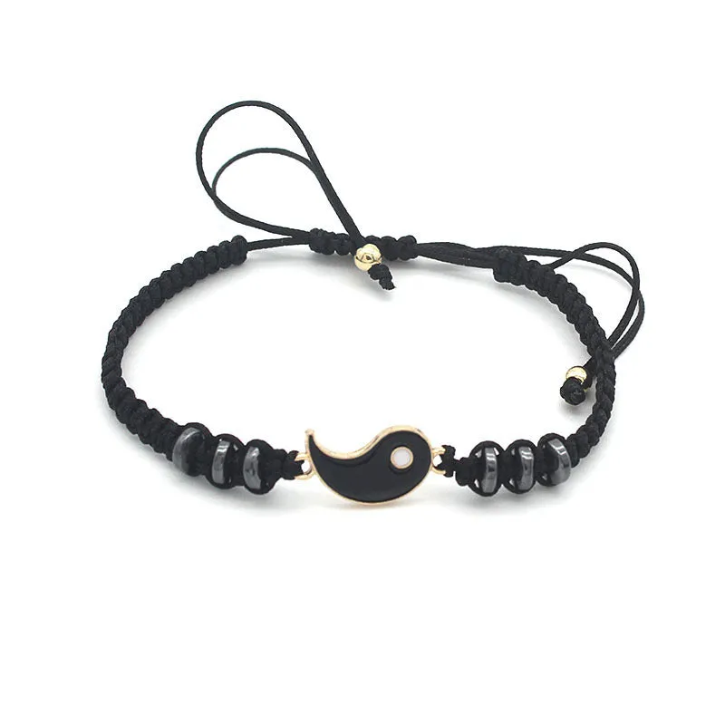 Woven Alloy Bracelet For Cross Border Hand Rope Inlaid Drill