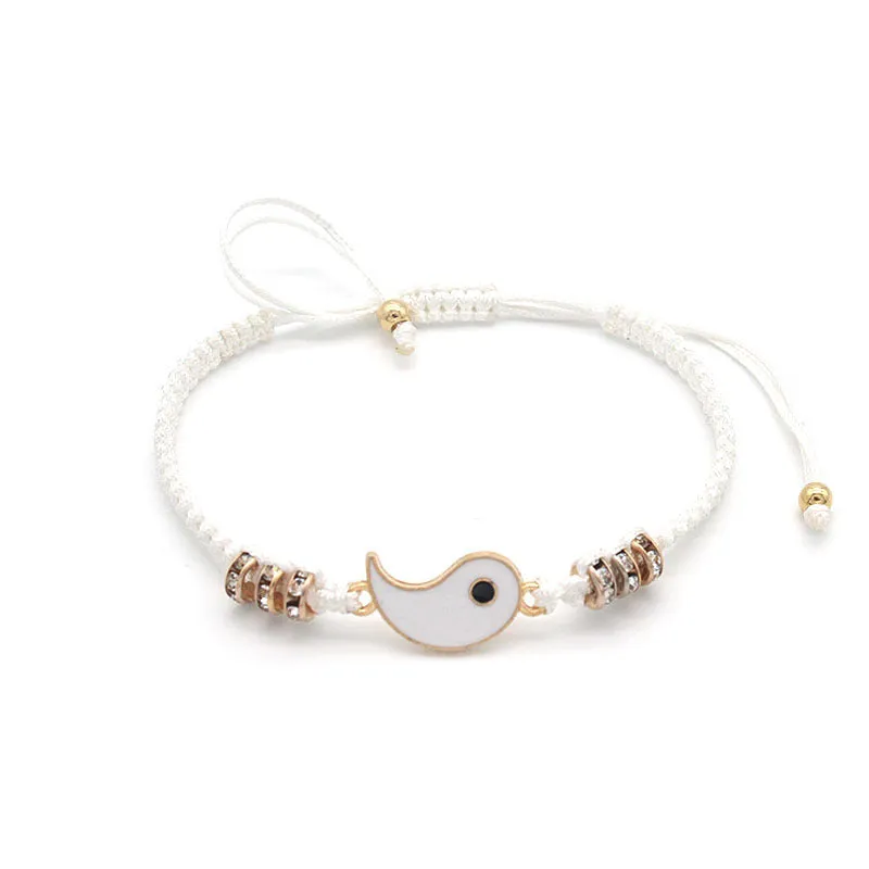 Woven Alloy Bracelet For Cross Border Hand Rope Inlaid Drill