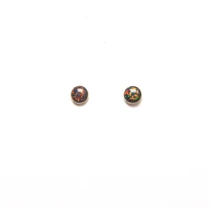 XL Black Opal Studs