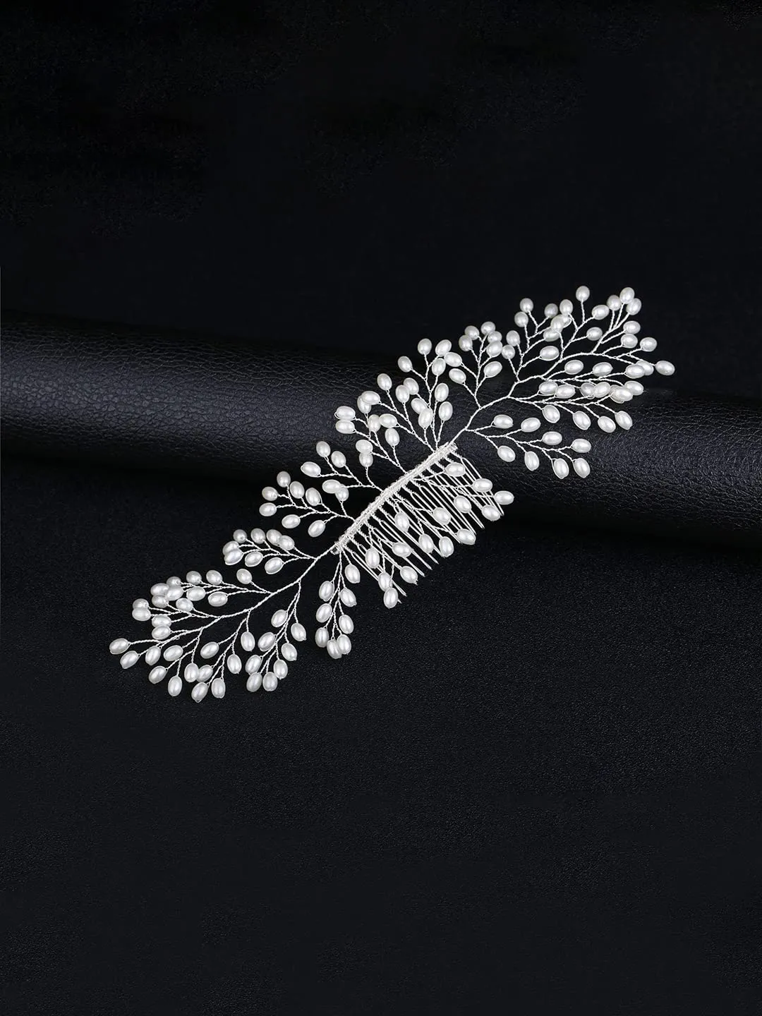 Yellow Chimes Bridal Comb Pin for Women Hair Vines Wedding Comb Pin Hair Clip/Side Pin/Jooda Pin Hair Accessories for Women and Girls.