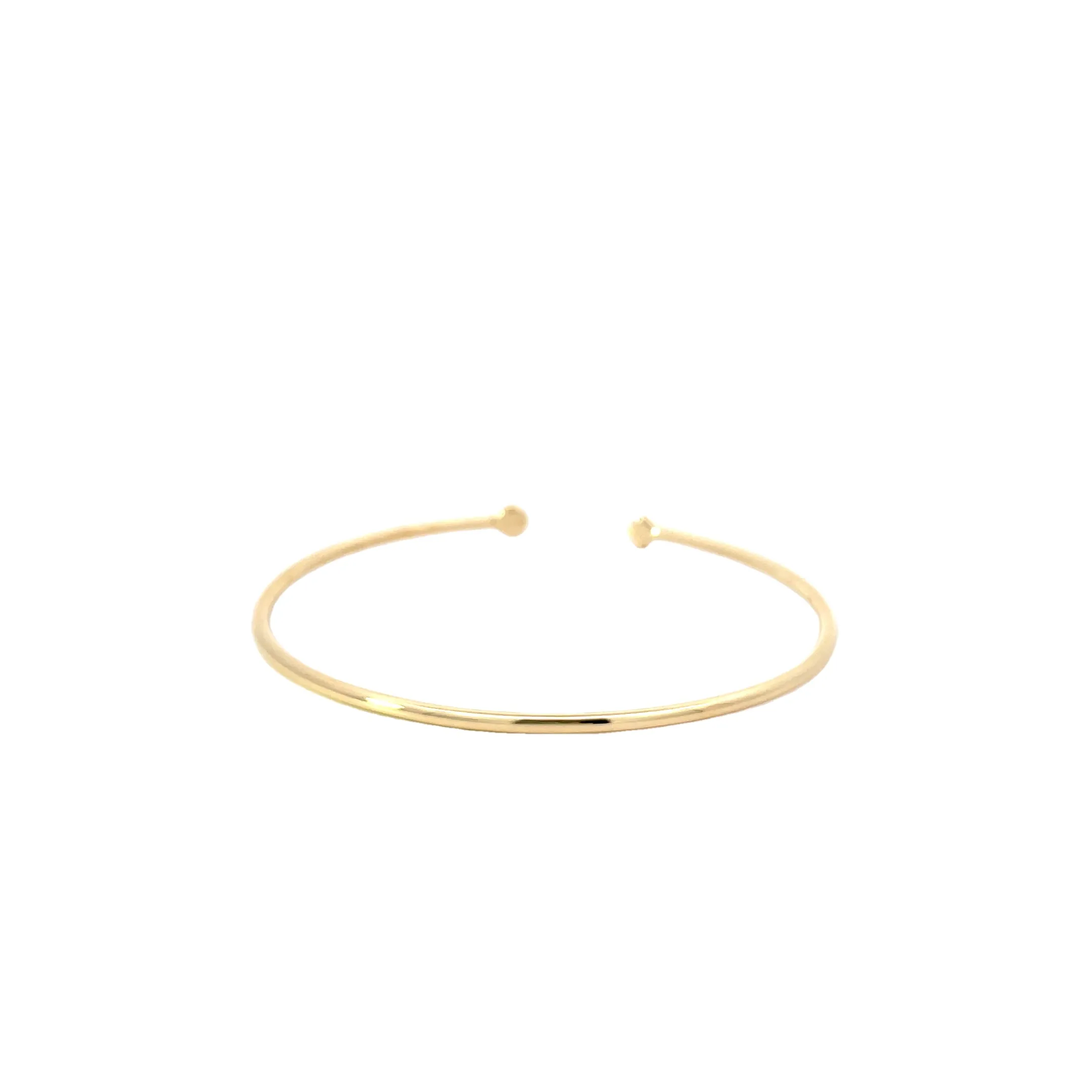 Yellow Modern Electrum Diamond Cuff Bracelet
